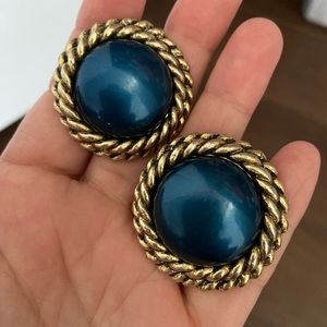 Vintage clip on earrings